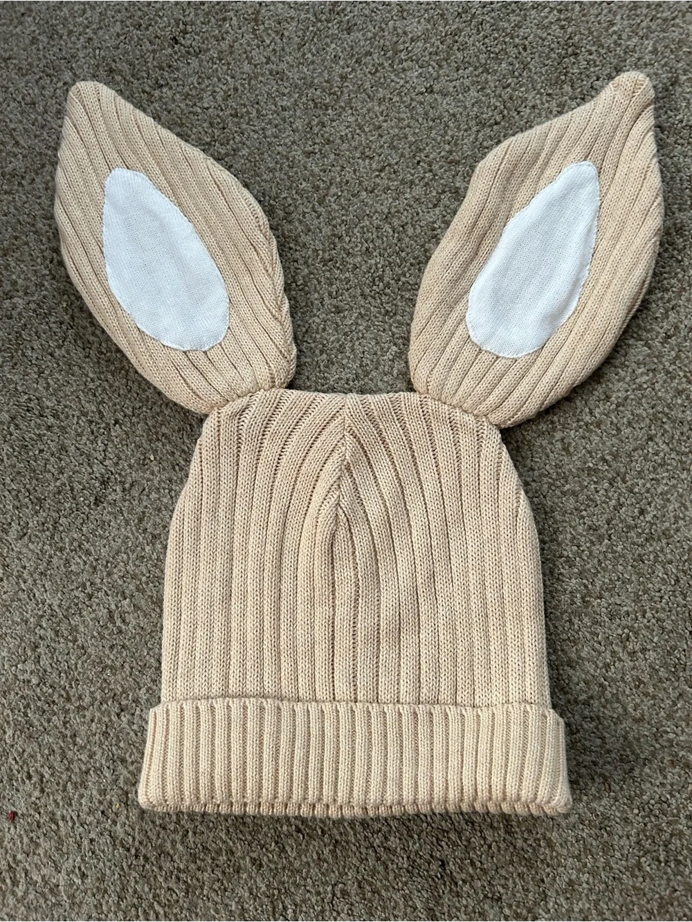 Miann & Co Toddler/Kids Beige Bunny Ear Hat